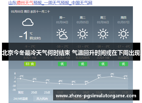 北京今冬最冷天气何时结束 气温回升时间或在下周出现